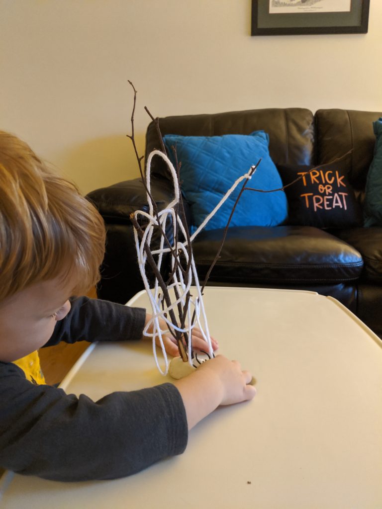 Spider web Halloween Activity