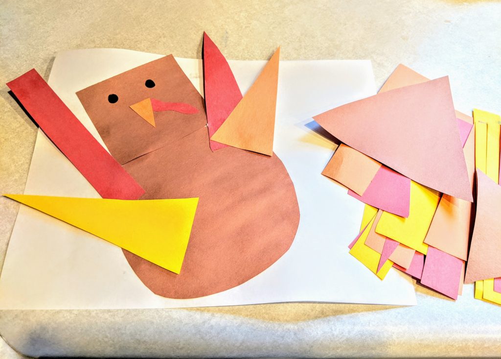 Shape Turkey Thanksgiving Activity